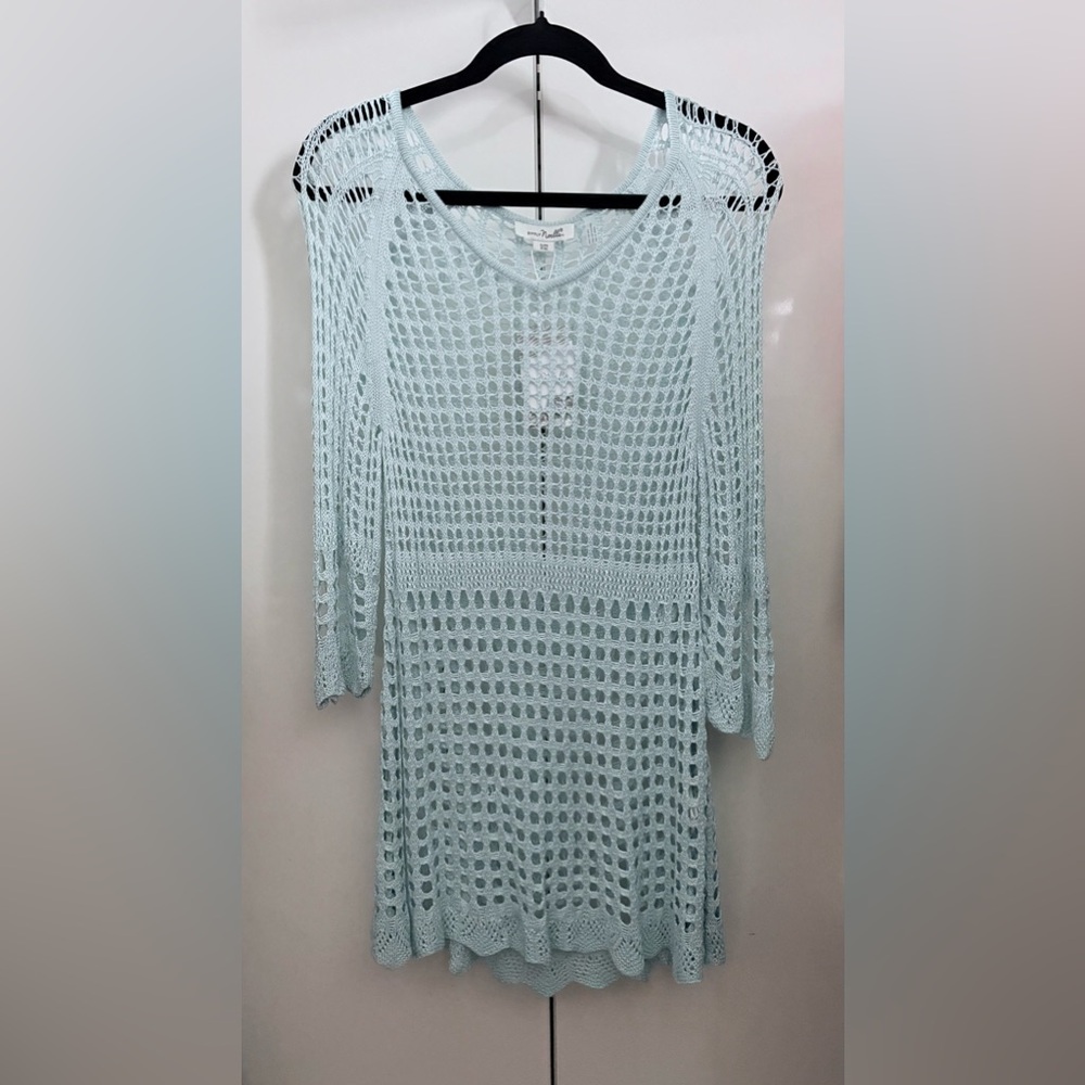 Light Blue Crochet Cover-Up